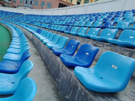 Flat Installation Plastic Stadium Seats For Soccer Stadium And Sport ...