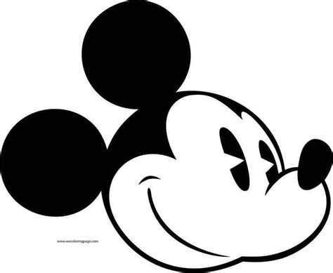 Mickey Mouse Coloring Pages Face Free Coloring Pages