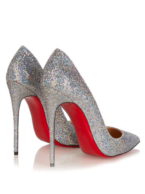 Lyst Christian Louboutin So Kate Glitter 120mm Pumps