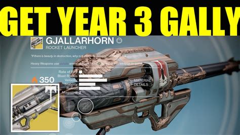 Destiny How To GET Year 3 GJALLARHORN QUEST GUIDE YouTube