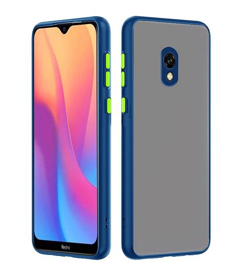 Pikkme Mi Redmi 8A Back Cover Hybrid Smoked Back Full Camera