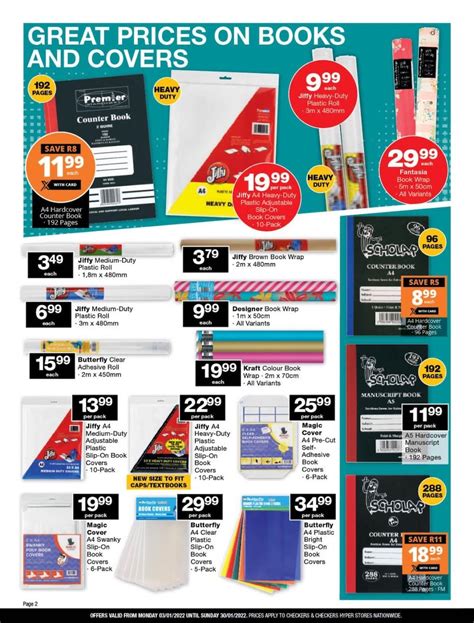 Checkers Specials Back To School 2022 Checkers Catalogue Xtra Sale