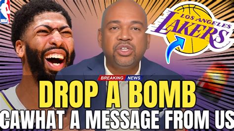 Breaking News Anthony Davis Sends Message After Victory What Was