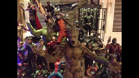 GROOT ROCKET GARDIANS OF THE GALAXY HOT TOYS MMS YouTube