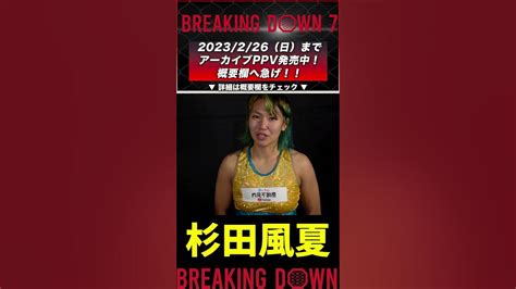 【breakingdown7試合後インタビュー】杉田風夏【格闘技 総合格闘技 ブレイキングダウン 朝倉未来 朝倉海 白川陸斗