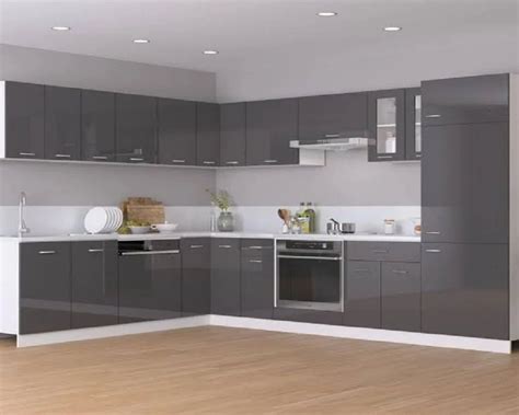 Modern Plywood L Shape Modular Kitchen At Rs Sq Ft In Faridabad