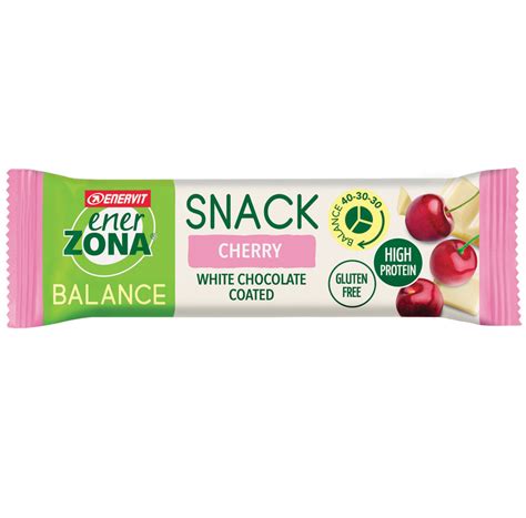 Enervit Enerzona Snack Cherry White Chocolate Coated G