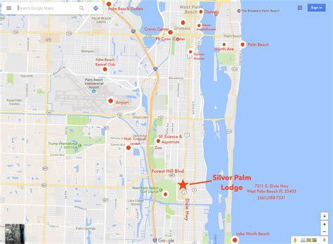 West Palm Beach Area Map