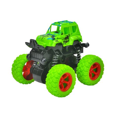 Monster Truck For Boys Push And Go Friction Powered Car Toys Double Directions Inertia Pull