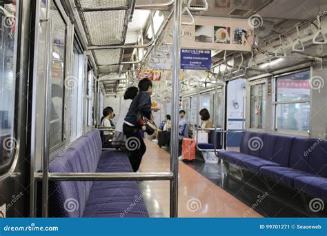 Interior View of Japanese Train Editorial Photo - Image of public ...