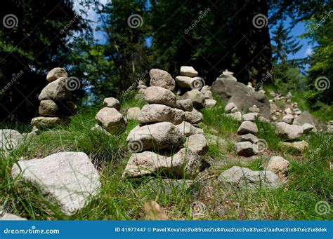 Stones Stacked On Each Other Stock Image Image Of Concept