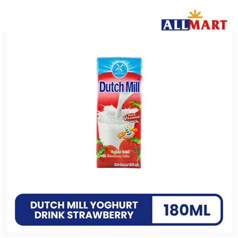 Dutch Mill Yoghurt Drink Strawberry 180ml Lazada Ph