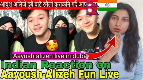 INDIAN Reaction On Nepal Aayoush Alizeh Live Fan Talk In Dubai Aayuzeh