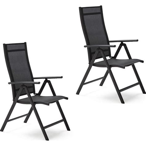 Kg Kitgarden Lot De Fauteuils Pliables Multipositions Terrasse