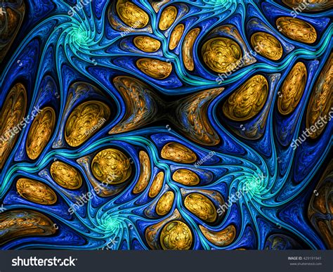 Abstract Wallpaper Abstract Fractal Fractal Art Stock Illustration ...