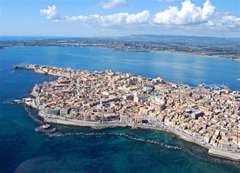 Ortigia from the sky stock image. Image of building, skyline - 4839765