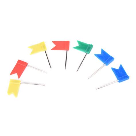 X Flag Marker Shape Map Pins Cork Notice Board Push Pin Assorted