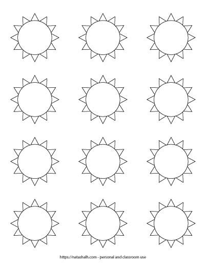 9 Free Printable Sun Templates The Artisan Life