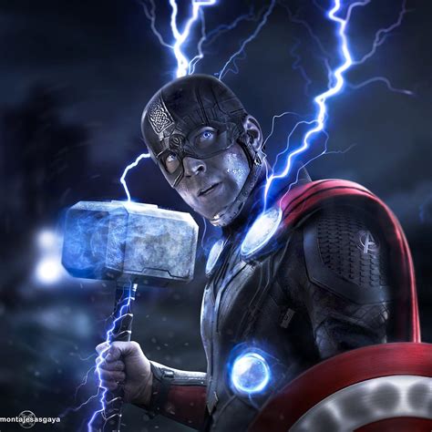 Captain America With Mjolnir Wallpapers Top Free Captain America With