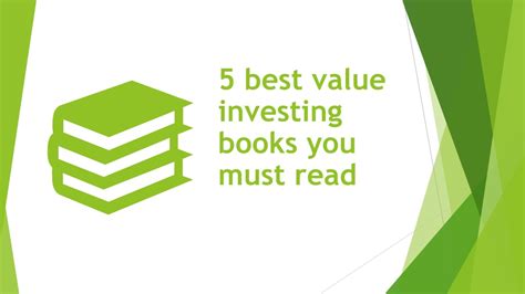 Ppt 5 Best Value Investing Books To Read Powerpoint Presentation