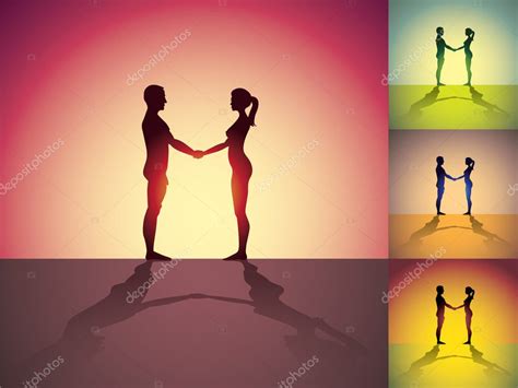 Set Of Naked Man And Woman Stock Vector Image By I3alda 7612226