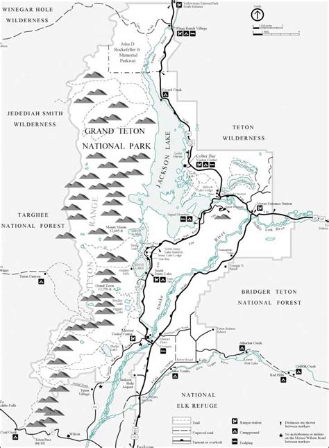 Printable Map Of Grand Teton National Park Web Grand Teton National Park Map