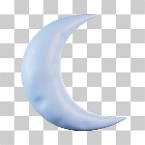 Premium Psd Crescent Moon 3d Icon