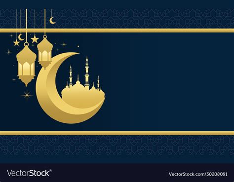 Islamic background design for ramadan kareem Vector Image