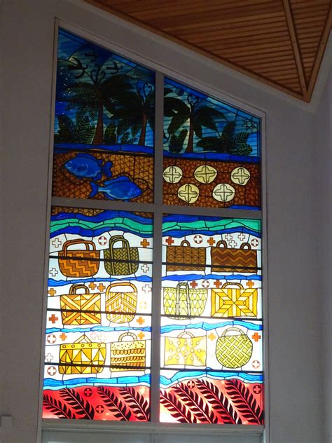 Auckland Polyensian Images In A Modern Stained Glass Wind Flickr