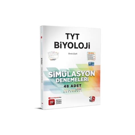 3D Yayınları TYT Biyoloji Simülasyon Denemeleri TYT Deneme Kitabı