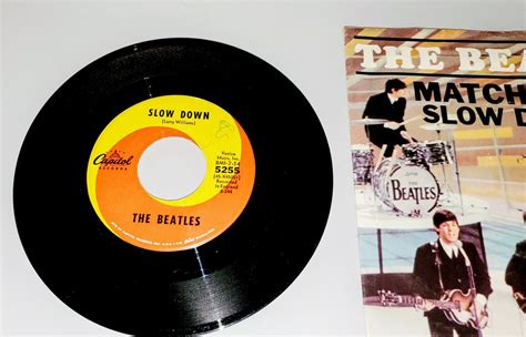 THE BEATLES SLOW DOWN MATCHBOX 45 W PICTURE SLEEVE VG VINYL EBay