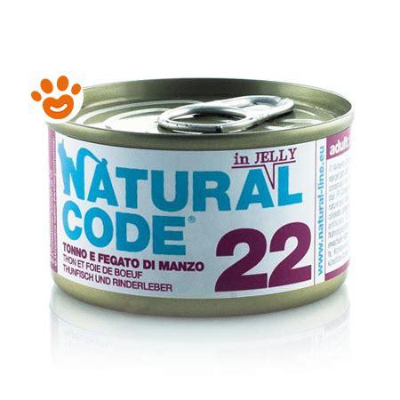 Natural Code Cat Adult Al Tonno E Fegato Di Manzo In Jelly Amore