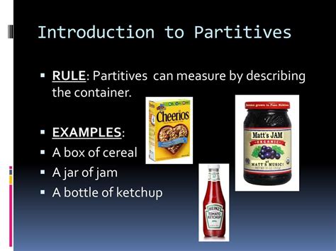 Introduction To Partitives Ppt Download