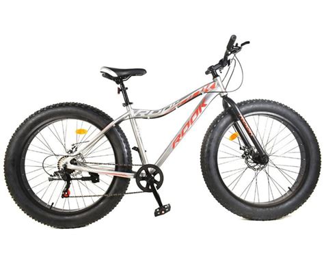 Велосипед Фэтбайк 26" Rook FA260D алюминий (серебро/красный) - купить ...
