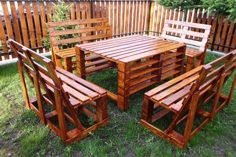 Садовая мебель для дачи из поддонов - 91 фото