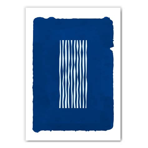 Blue and White Abstract Print - Free UK Delivery | Saffa Designs