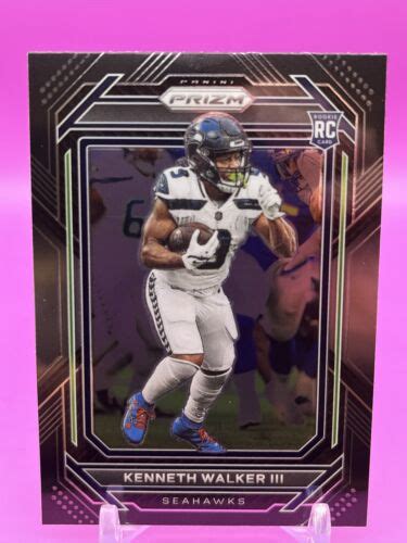 2022 Chronicles Prizm Black Kenneth Walker III Rookie Card RC PB 19