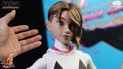 Unboxing Hot Toys Spider Man Into The Spider Verse Spider Gwen Mms Youtube
