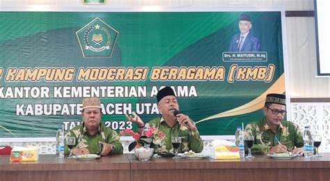 Kemenag Aceh Utara Gelar Sosialisasi Kampung Moderasi Beragama