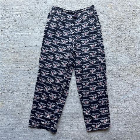 Y K Harley Davidson Pajama Pants All Over Print Depop