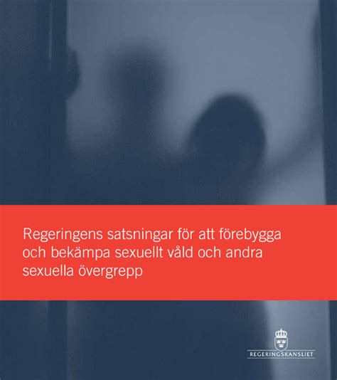 Regeringens Satsningar För Att Förebygga Och Bekämpa Sexuellt Våld Och