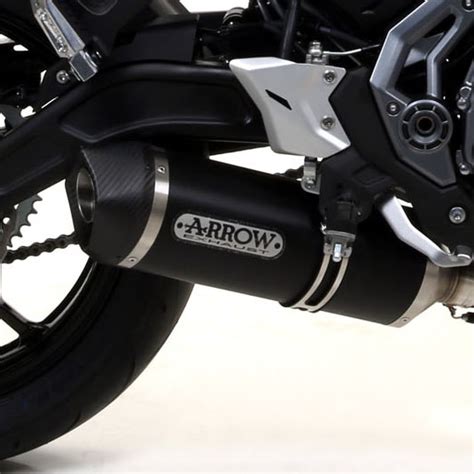 Kawasaki Z Arrow Exhaust With Dark Aluminium Carbon Silencer