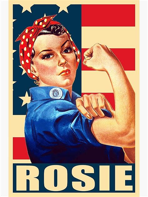 Rosie The Riveter Poster For Sale By Uove Redbubble