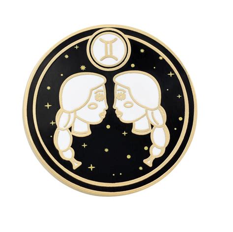 Gemini Enamel Pin Thread And Stone Witchery