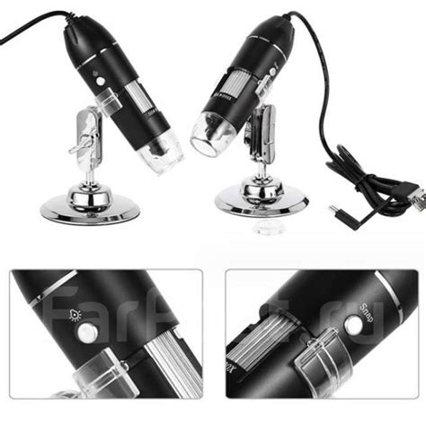 USB микроскоп цифровой 50-1600Х на подставке, Android/Micro-usb/Type-c ...