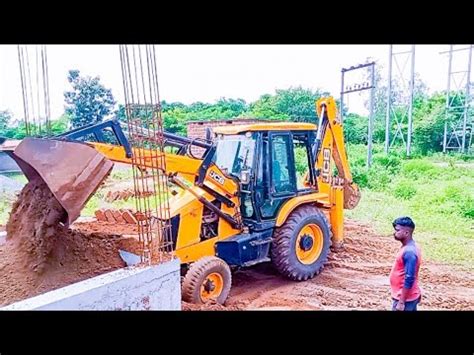 Jcb 3dx Backhoe Loader Going To Jcb Owner Small Village Building