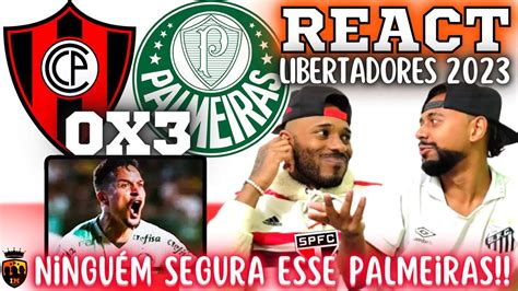 REACT Cerro Porteño 0 x 3 Palmeiras VITÓRIA DO VERDÃO libertadores