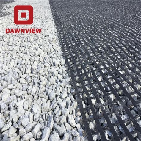 Dawnview Plastic Driveway Geogrid Mesh Pp Biaxial Geogrid For Road Soil