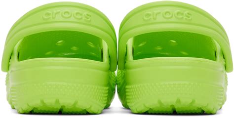 Crocs Kids Green Classic Clogs Crocs