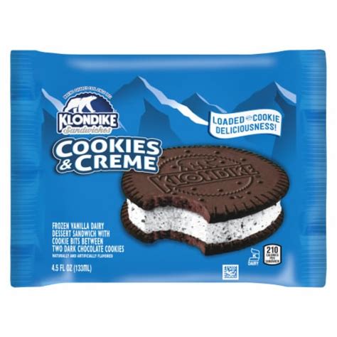 Klondike Cookies And Cream Frozen Dairy Dessert Sandwich 1 Ct Ralphs